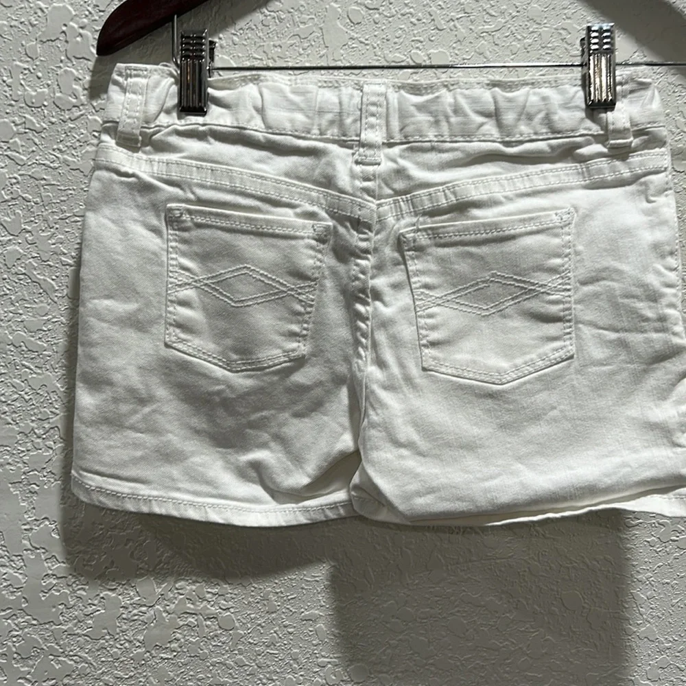 Gap fit and peek dungarees white & gray girls set size 8 GUC..